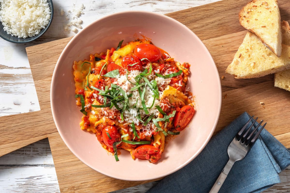 Ravioli arrabbiata