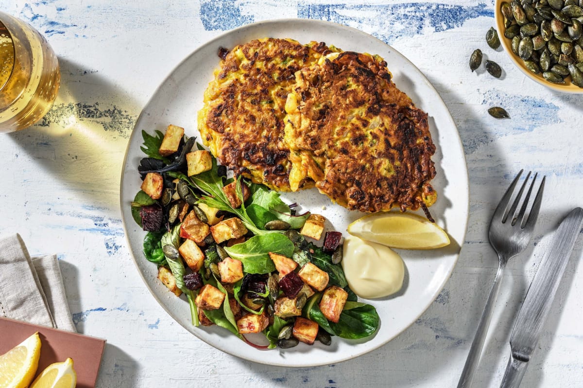 Sprøstekte squashlapper