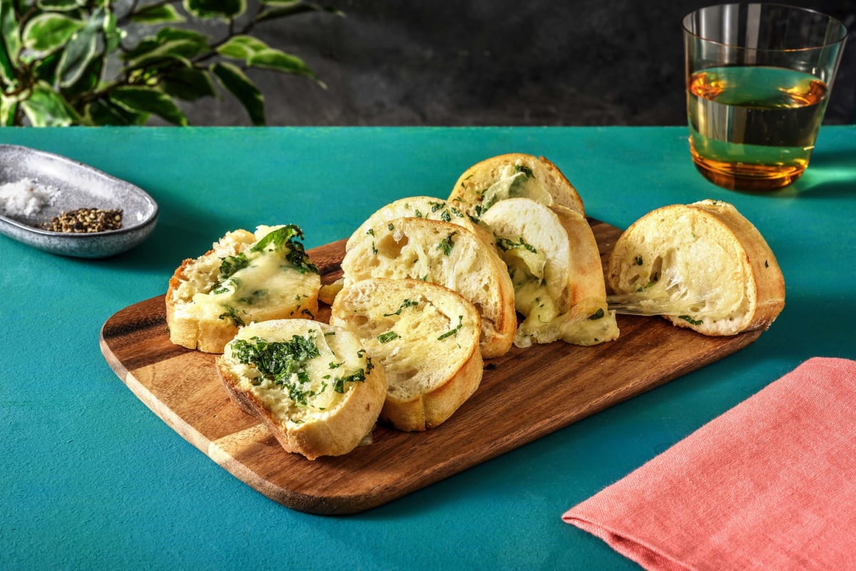 Cheesy Hasselback Garlic Bread