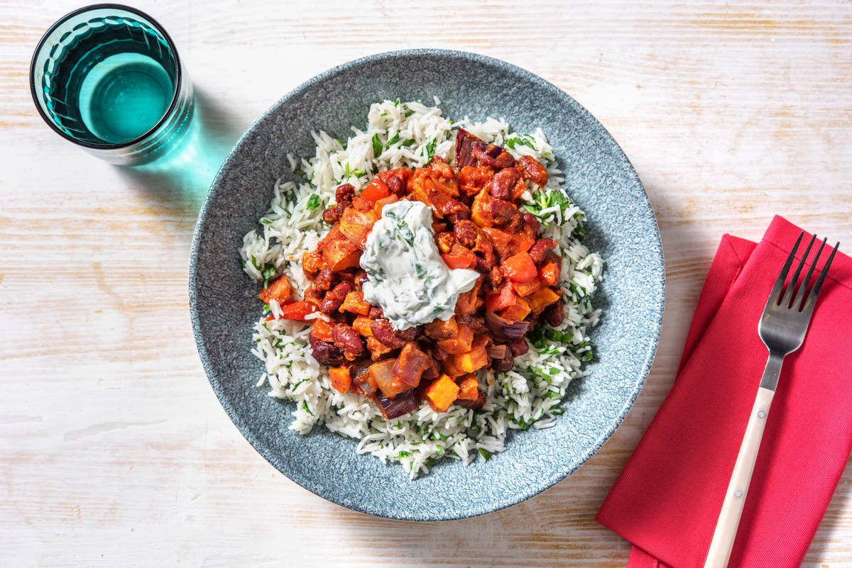 Caribbean Style Chicken and Roasted Vegetable Stew Recipe HelloFresh