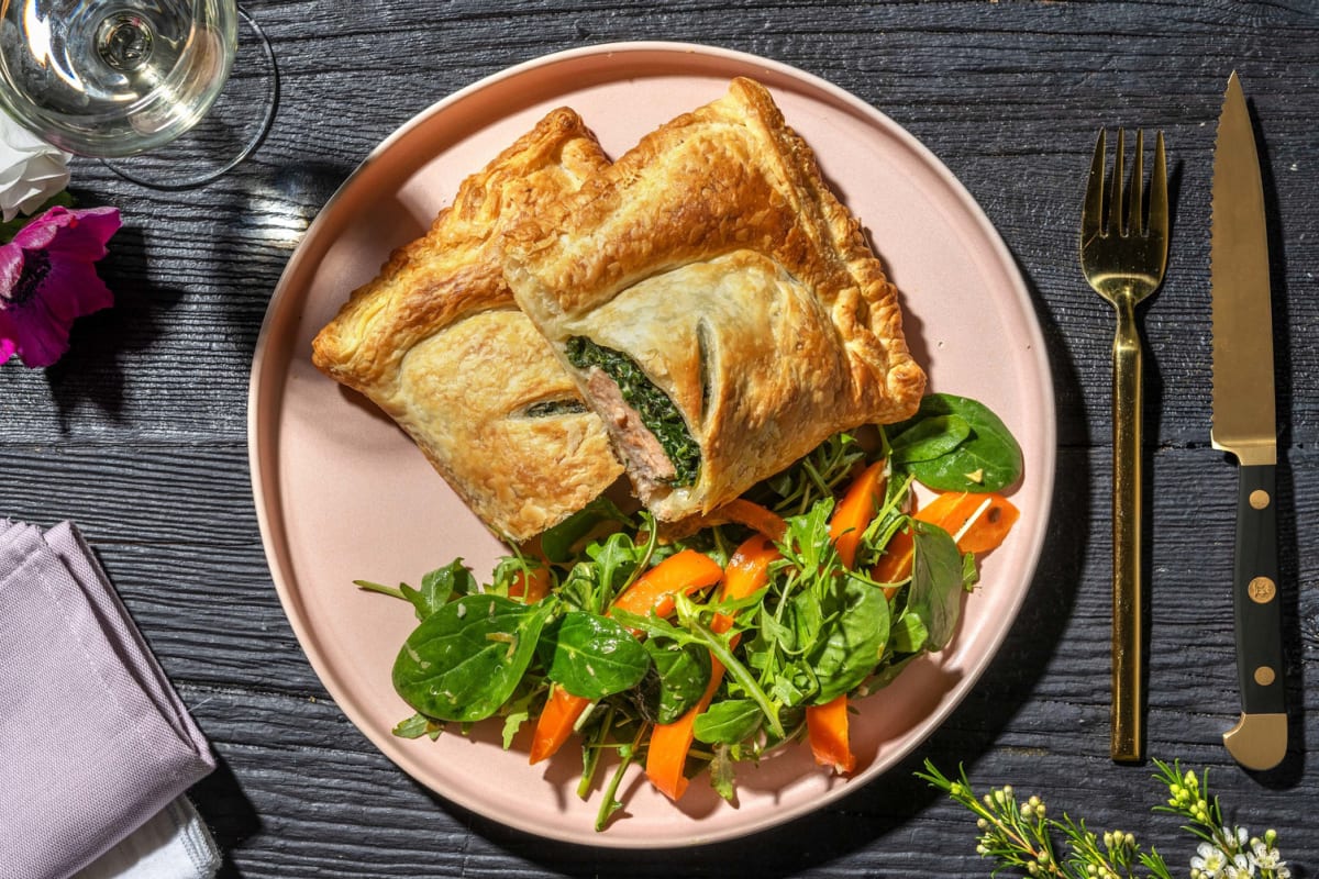 Saumon en croûte pour la Saint-Valentin