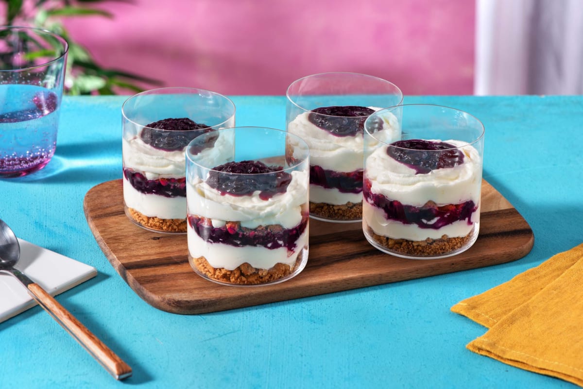 Very Blueberry Cheesecake Parfaits