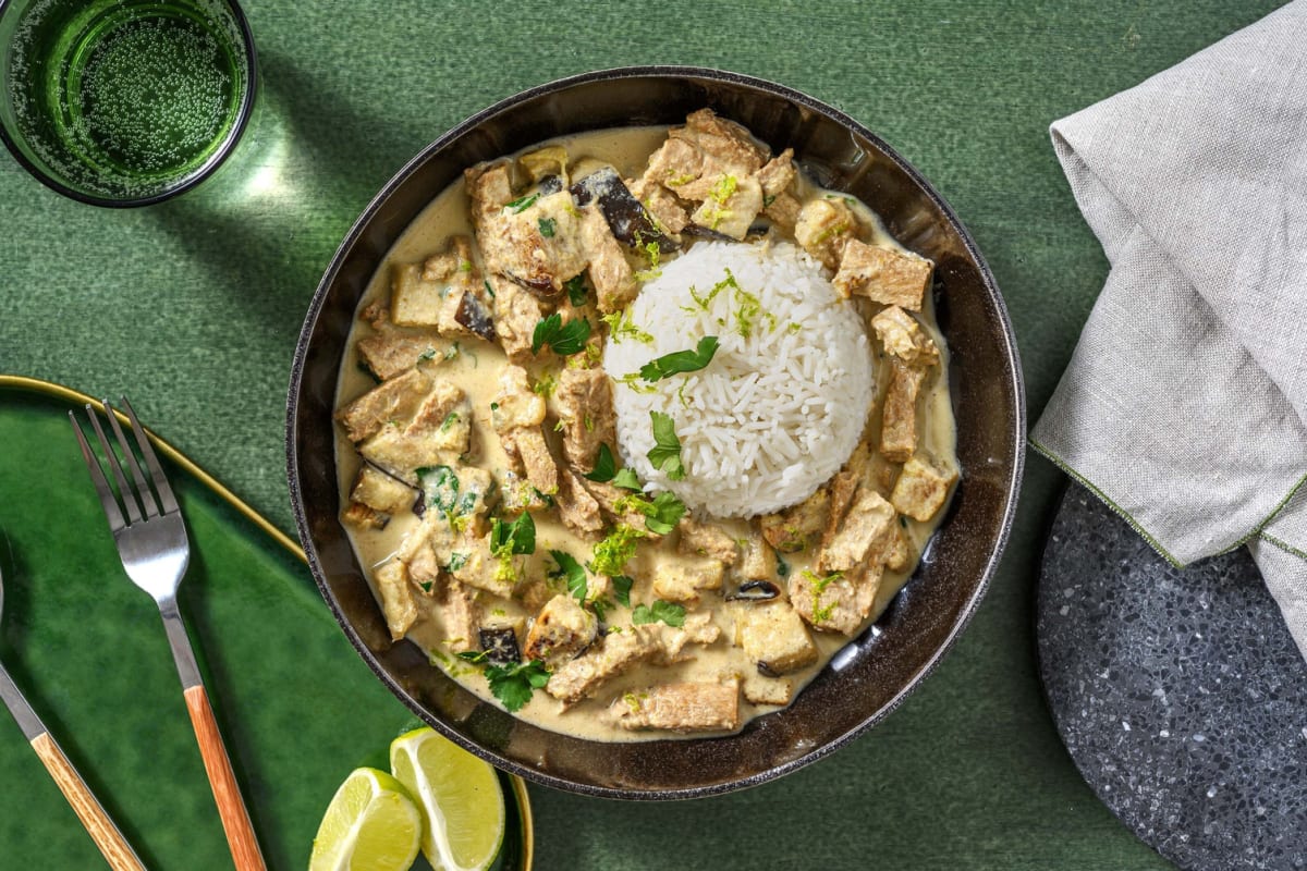 Curry thaï vert tofu cacahuètes & coriandre