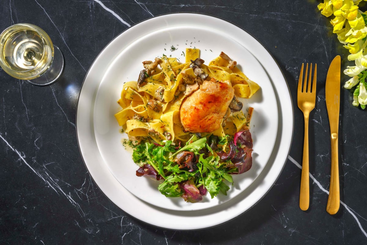 Verse pappardelle met garnalen