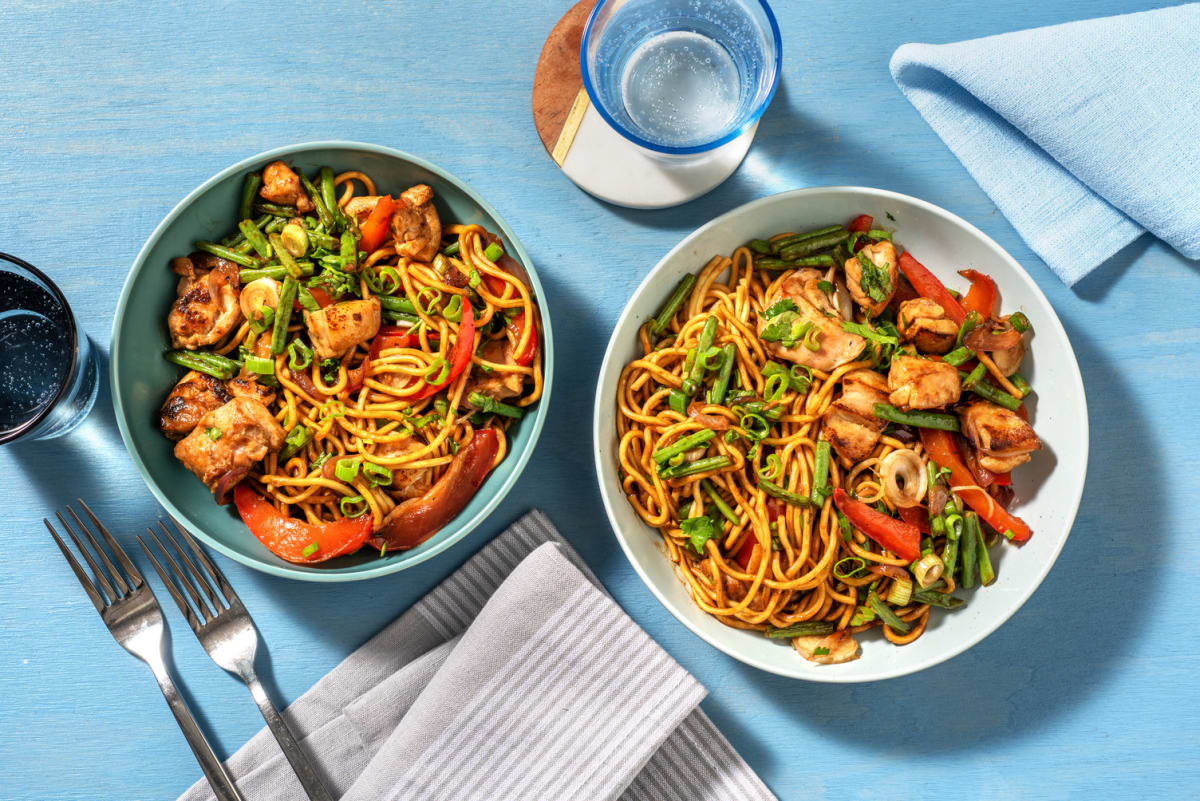 Shanghai Style Hoisin Chicken Noodles