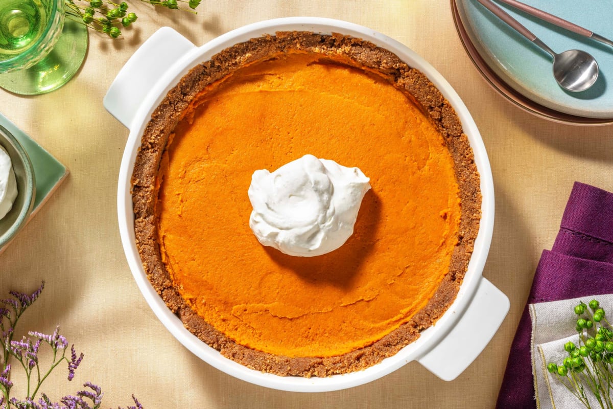 Graham Cracker Crust Pumpkin Pie 