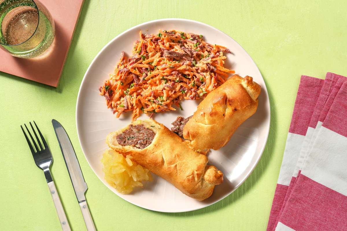Vlaamse stijl saucijzenbroodjes