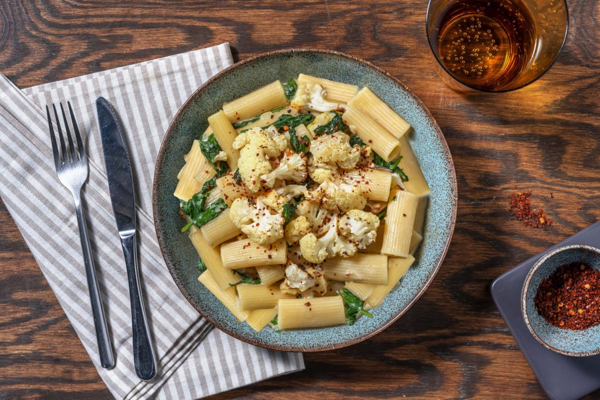 Cheesy Creamy Cauliflower Pasta