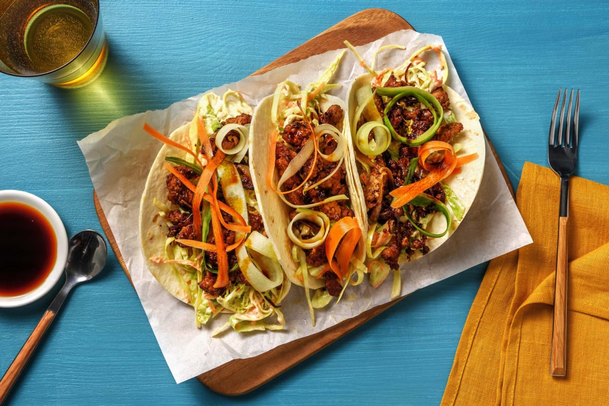 Asiatiska tacos med vegofärs