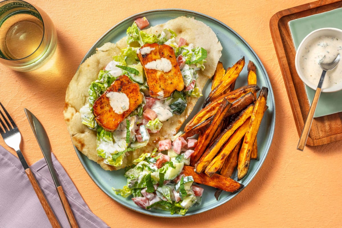 Gyros di halloumi glassato al miele Q3