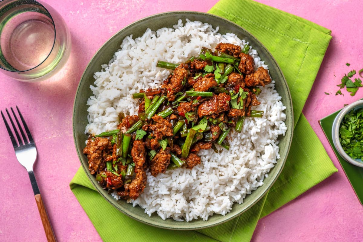 Rice plate top