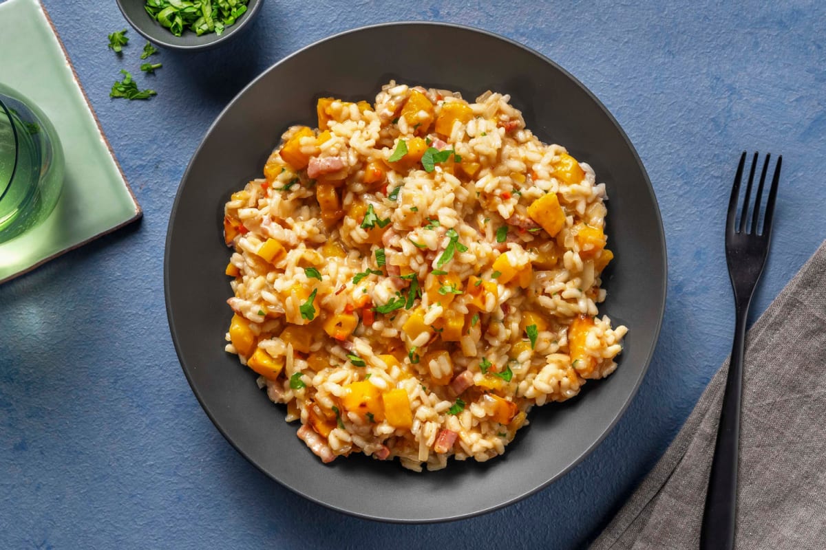 Bacon and Butternut Squash Risotto