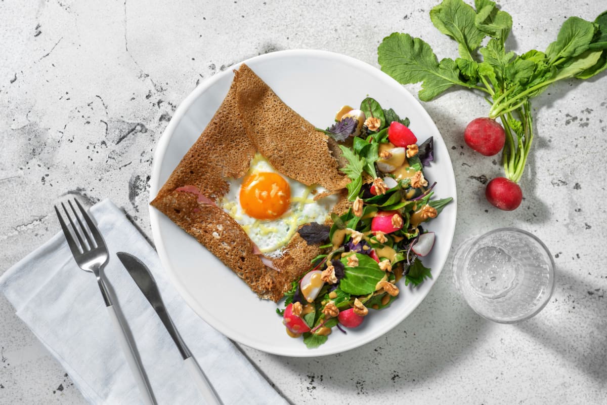 Galette bretonne complète jambon-gouda