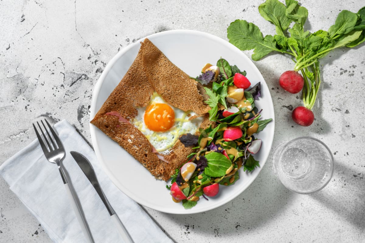 Galette bretonne complète jambon-gouda