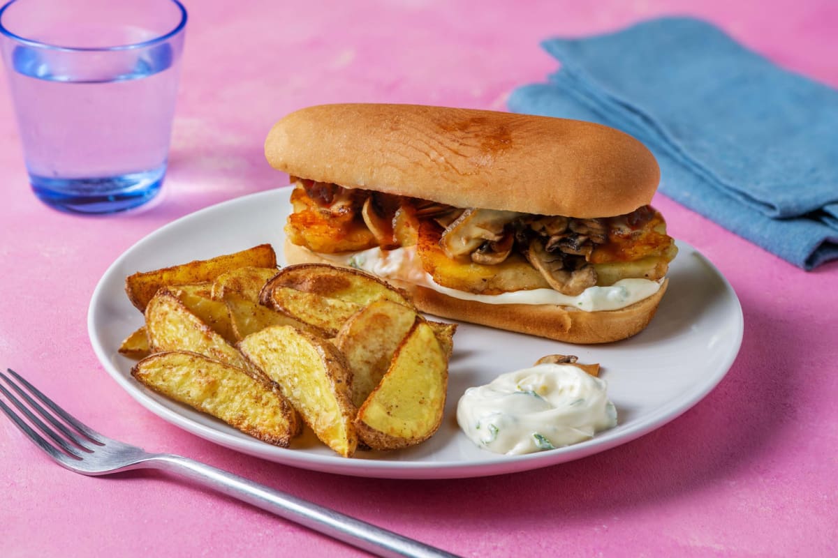 Pain au panir caramélisé au chutney de mangue Recette HelloFresh