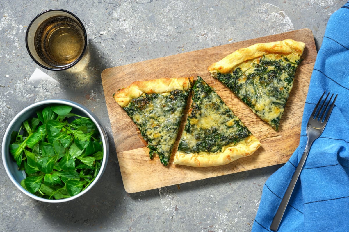 Tarte gouda-épinards à l'ancienne