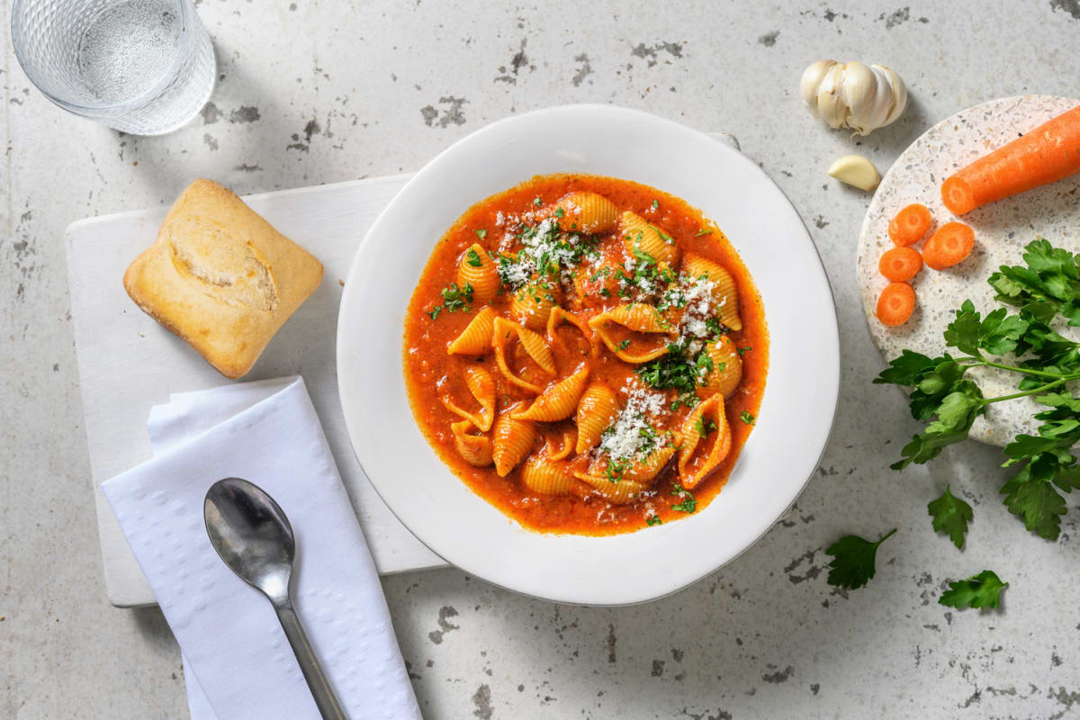 Soupe façon minestrone aux anchois