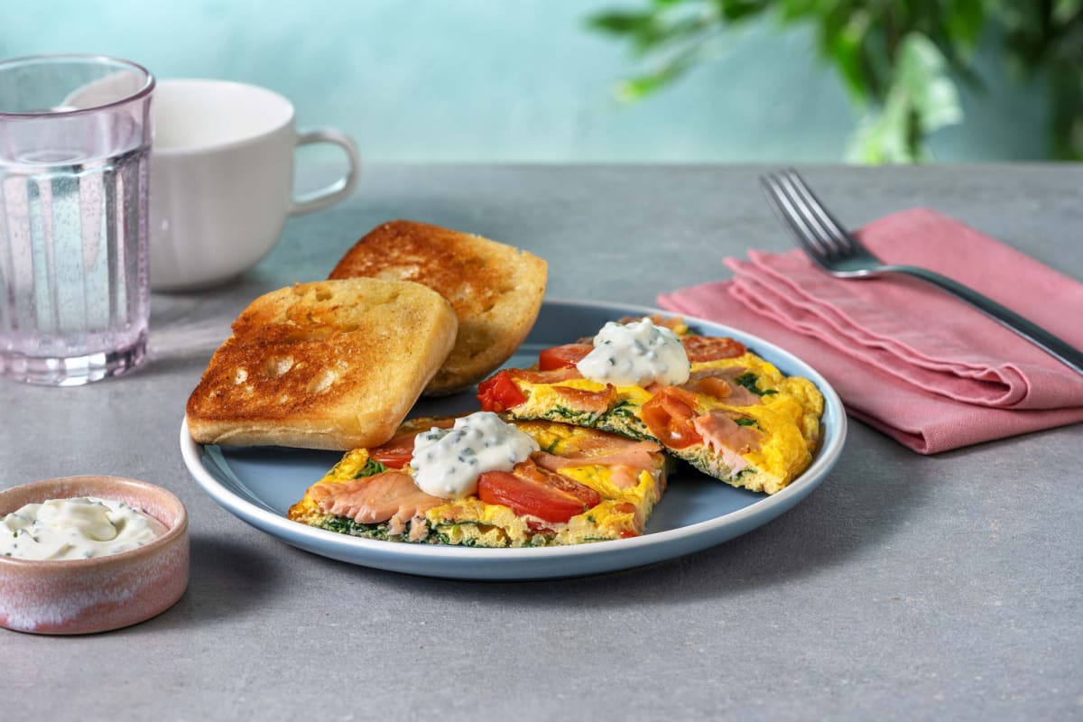 Smoked Salmon Frittata