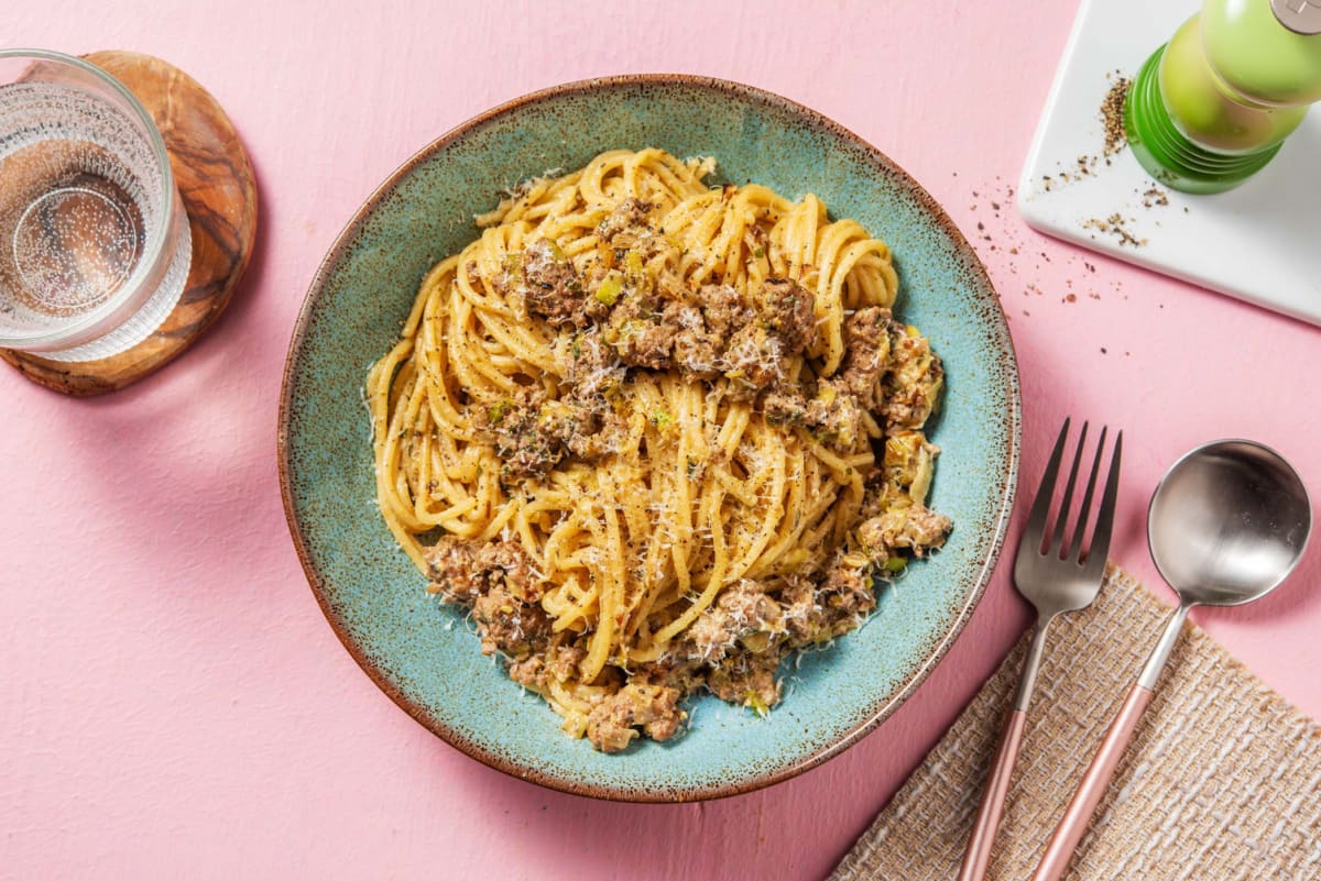 Spaghetti & ragù bianco bœuf