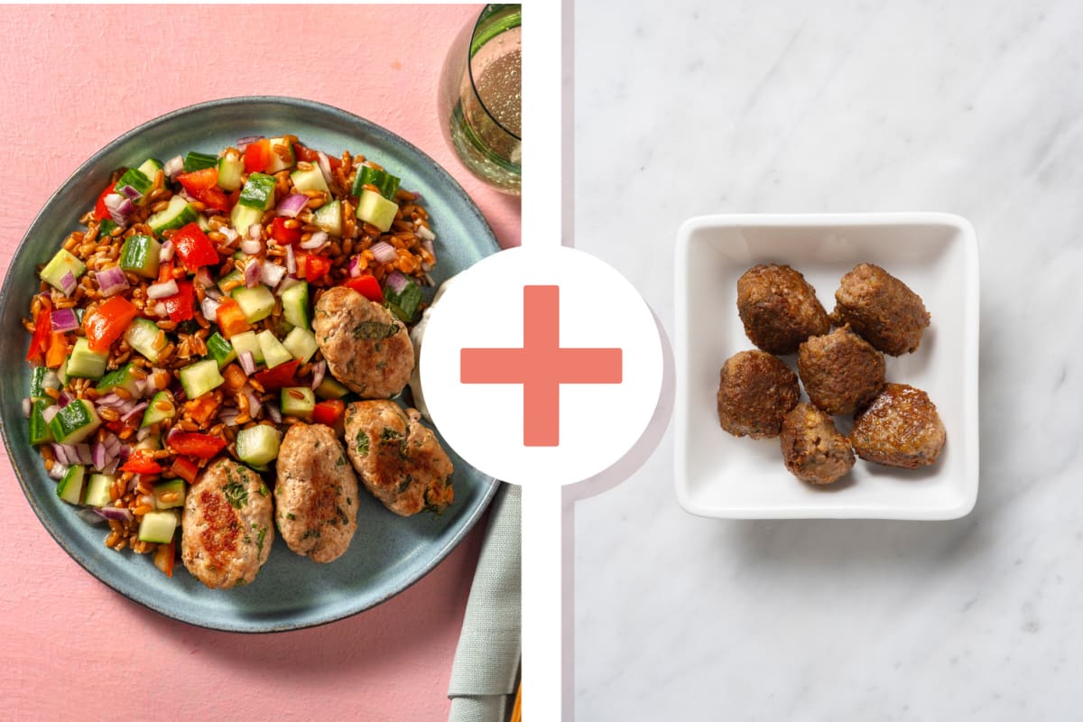 Kofta di manzo e maiale alle spezie