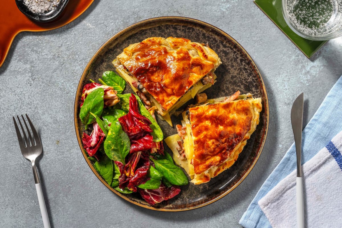 "Pot Pie" aux champignons & lardons