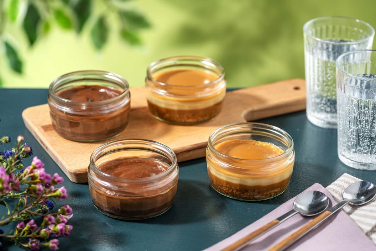 Gü Salted Caramel Cheesecakes and Gü Milk Chocolate Mousse Variety Pack