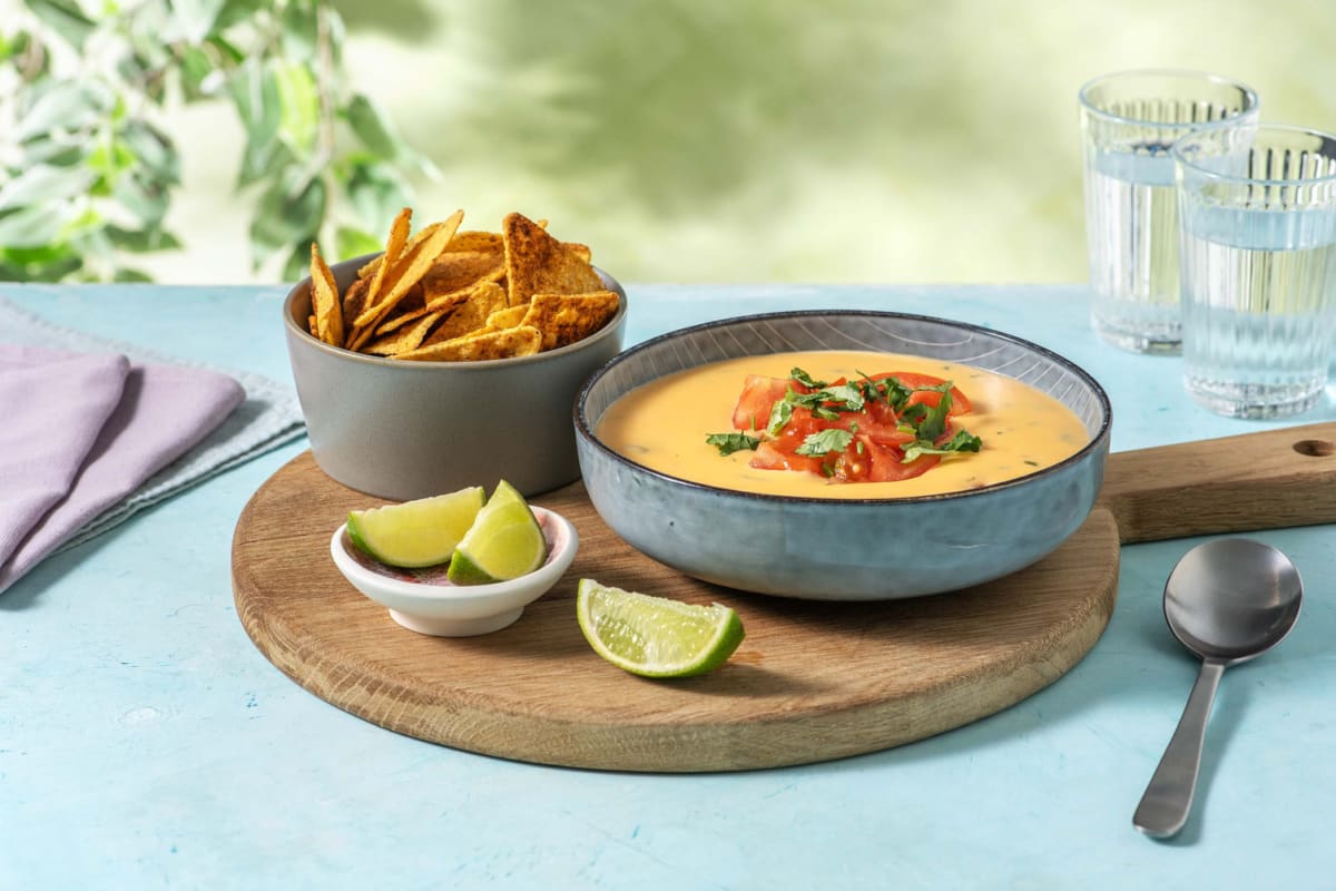 DIYT Queso and Spiced Chips