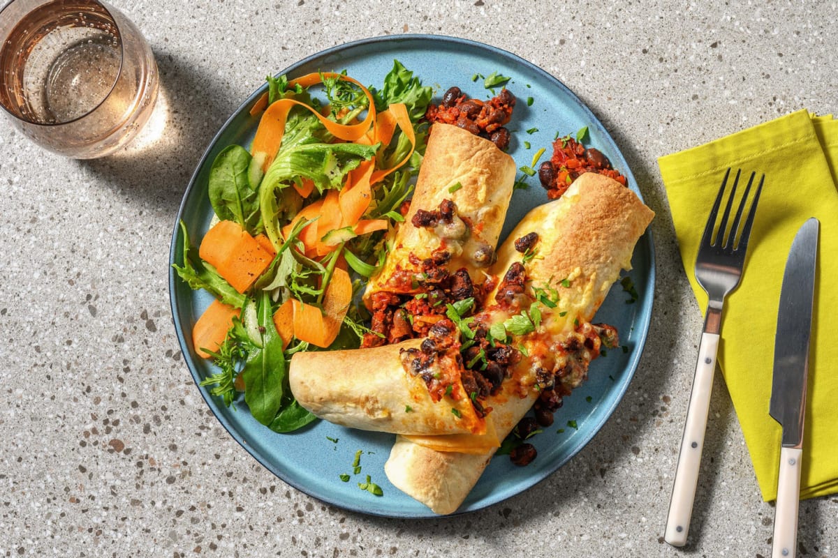 Hot roll di 'nduja, fagioli e fontal
