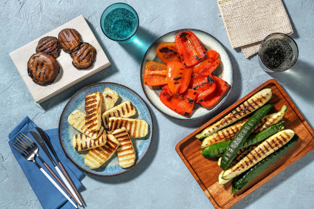 Halloumi and Portobello Grill Pack