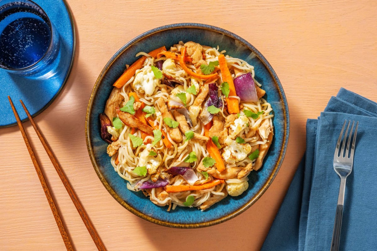 Asian chicken noodles