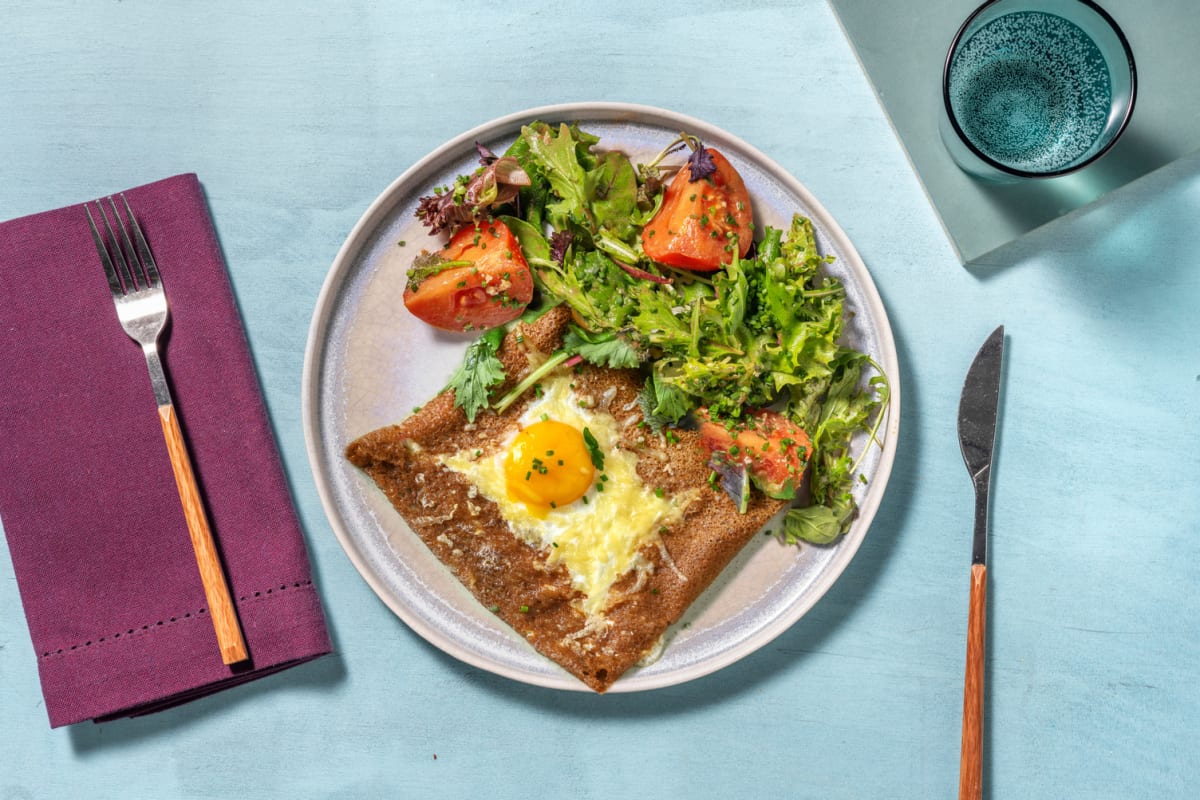 Galette bretonne complète au jambon