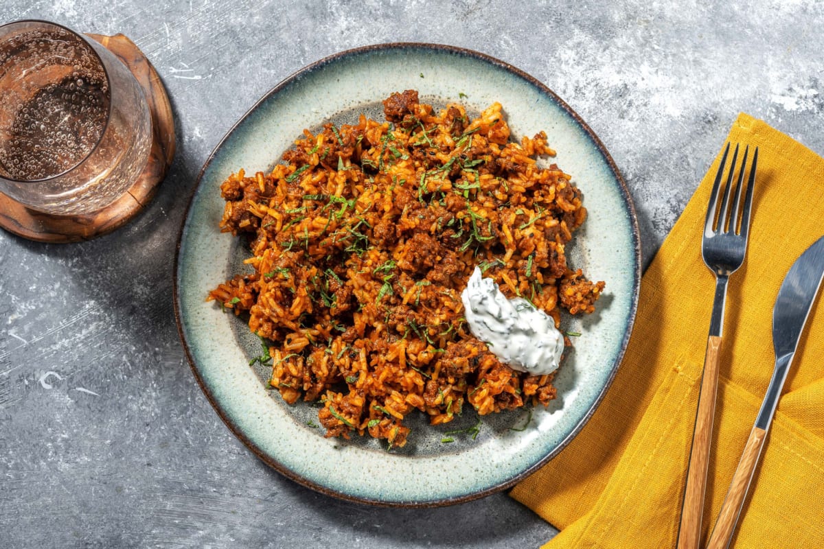 Chermoula Spiced Lamb and Rice 