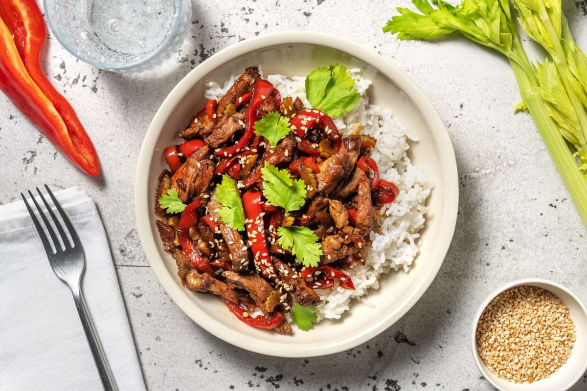 Bowl bœuf & légumes sautés au sésame