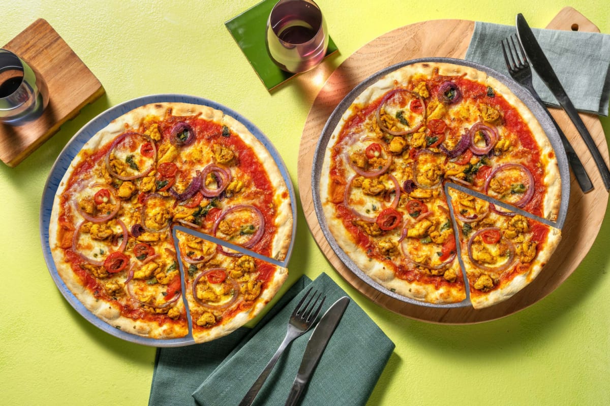 Pizza au chawarma de poulet - Double portion