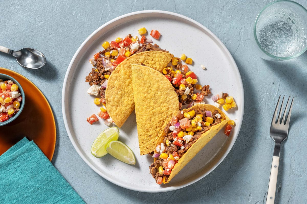 Crunchy taco's met rundergehakt