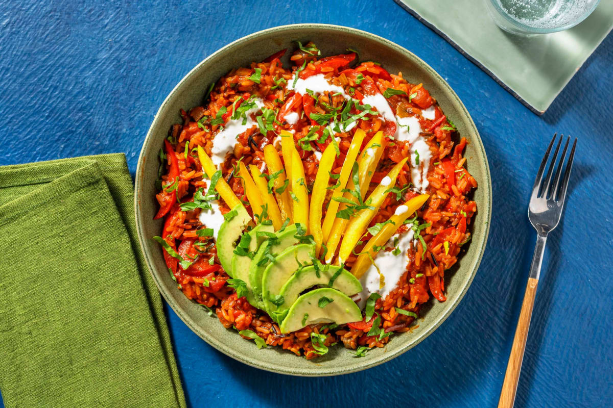 Vegetarisk cajunbowl