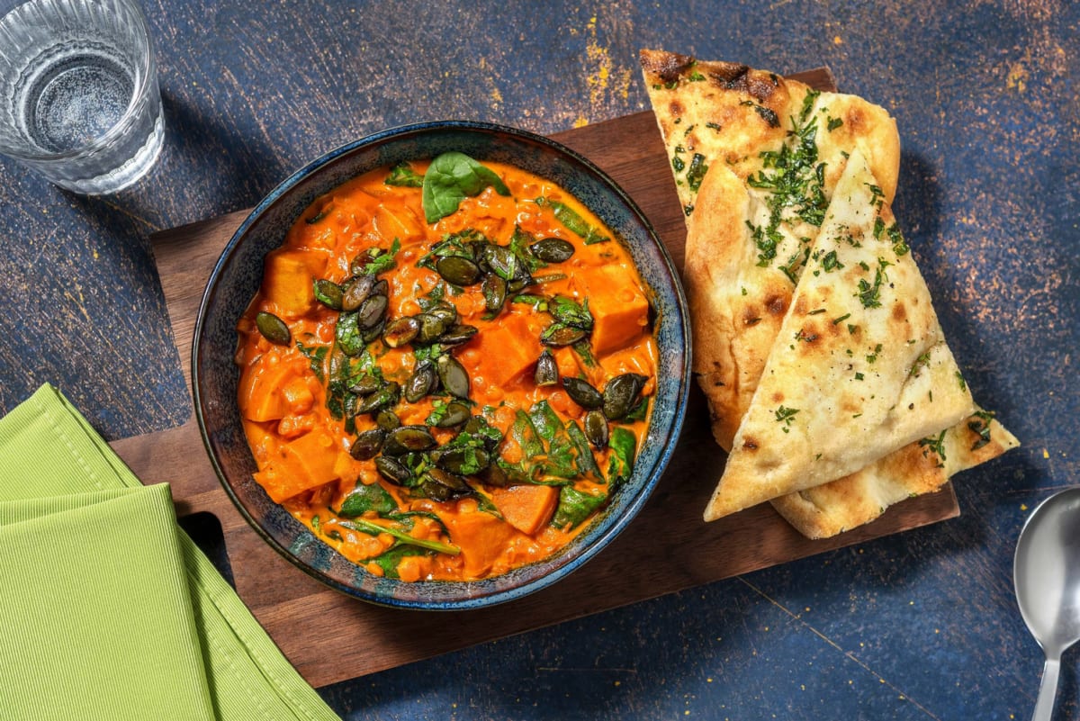 Dahl à la patate douce et au lait de coco