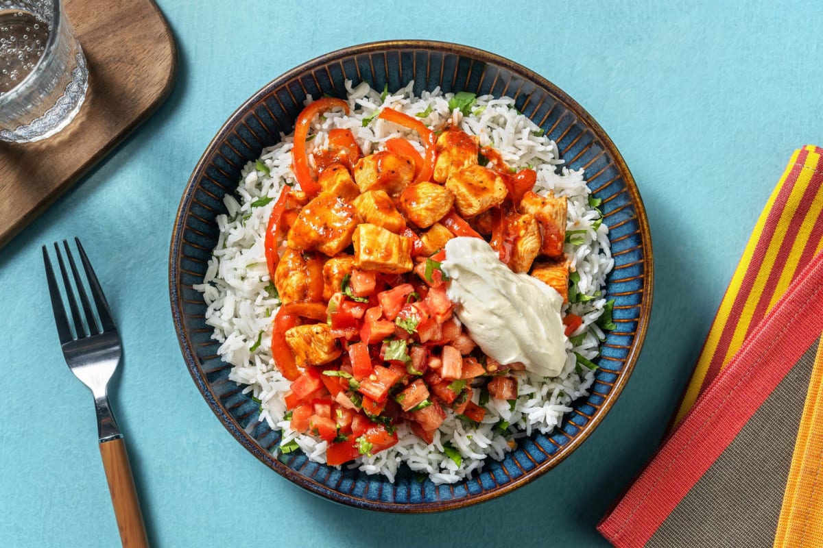 Chicken and Pepper Fajita Bowl