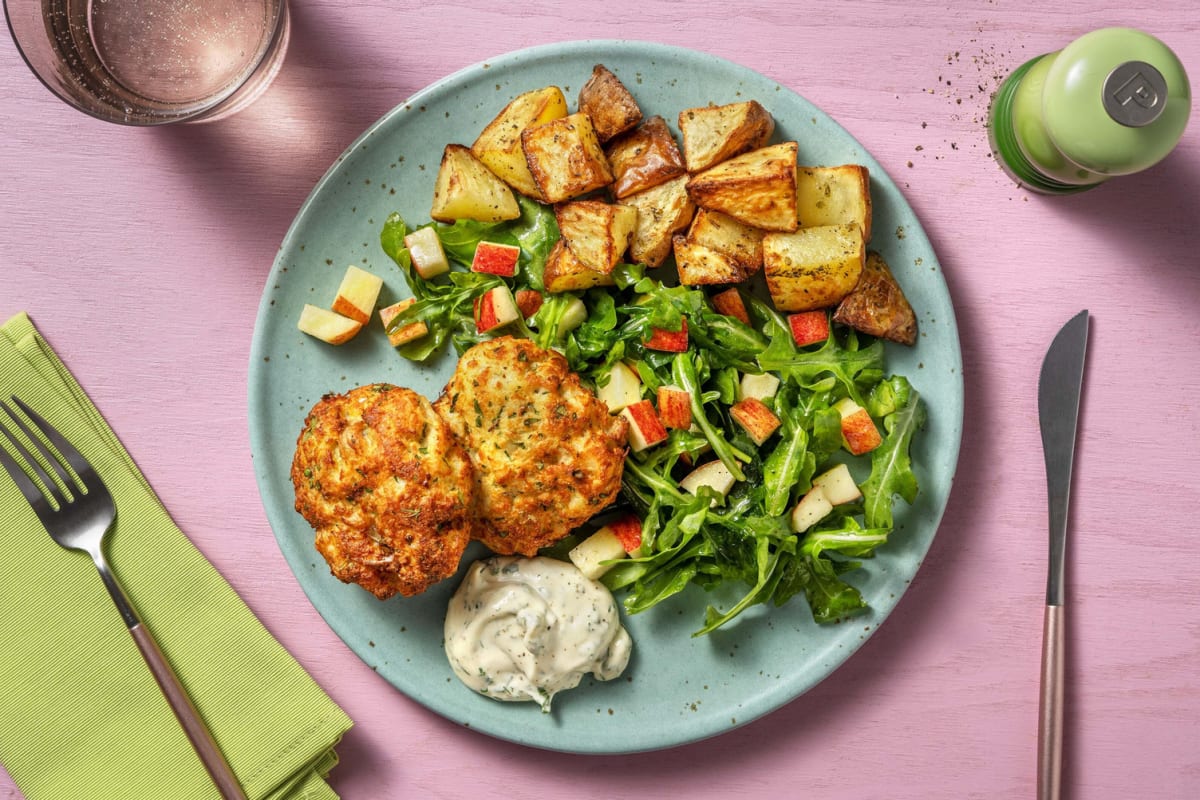 Herby fish cakes