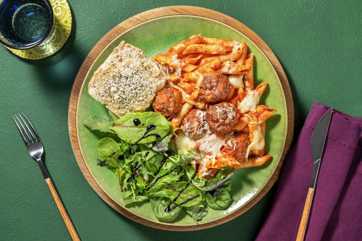 Ultimate Meatballs and Pasta al Forno 