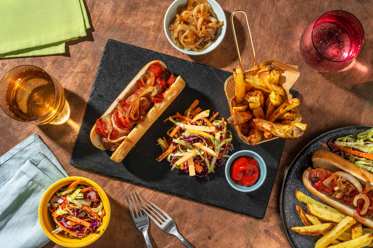 Bacon Wrapped Currywurst
