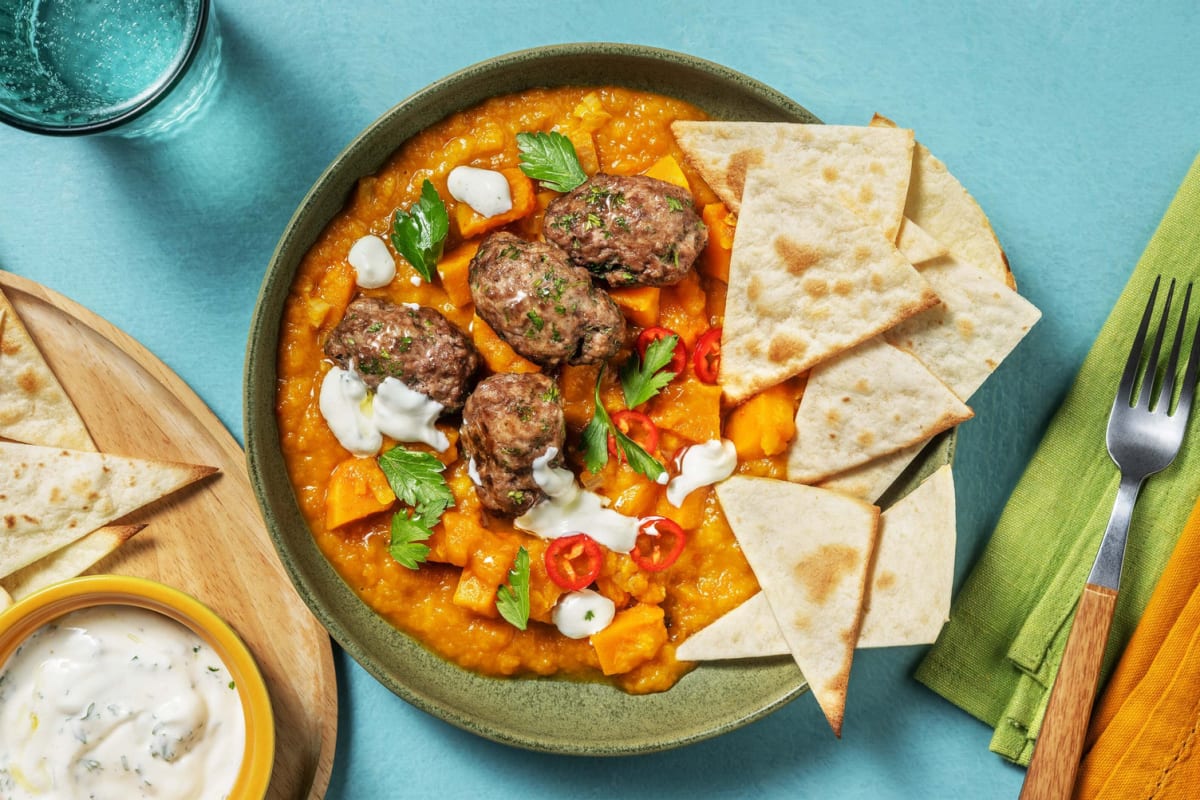 Halloween Kofta con crema di zucca 