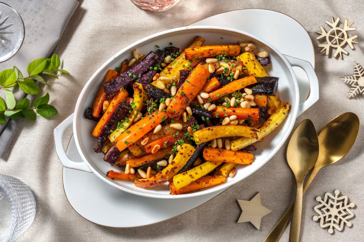 3-  Brown Sugar-Glazed Heirloom Carrots