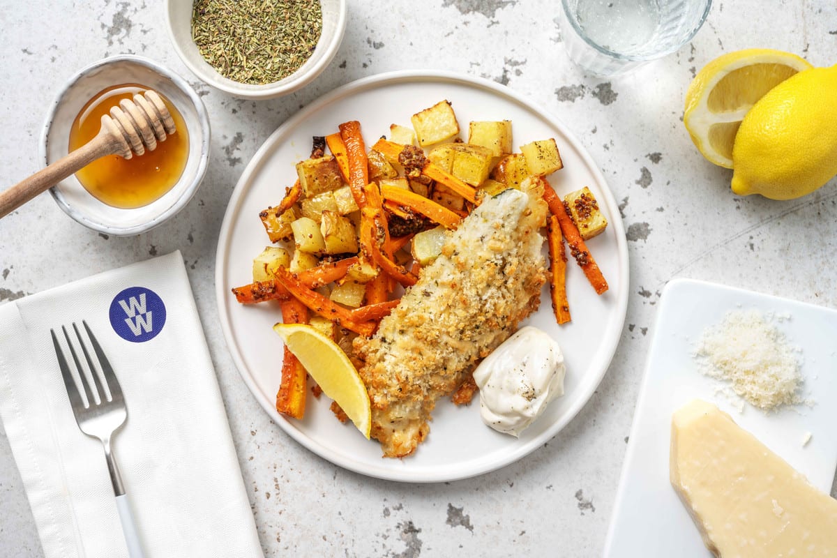 Cheesy Crusted Sea Bass Recipe HelloFresh