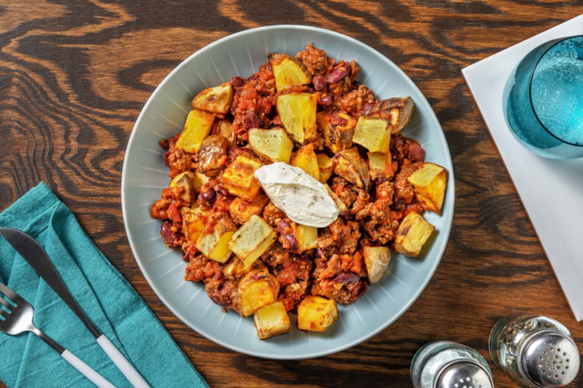 Mexican Style Beef and Kidney Bean Hash Recipe HelloFresh