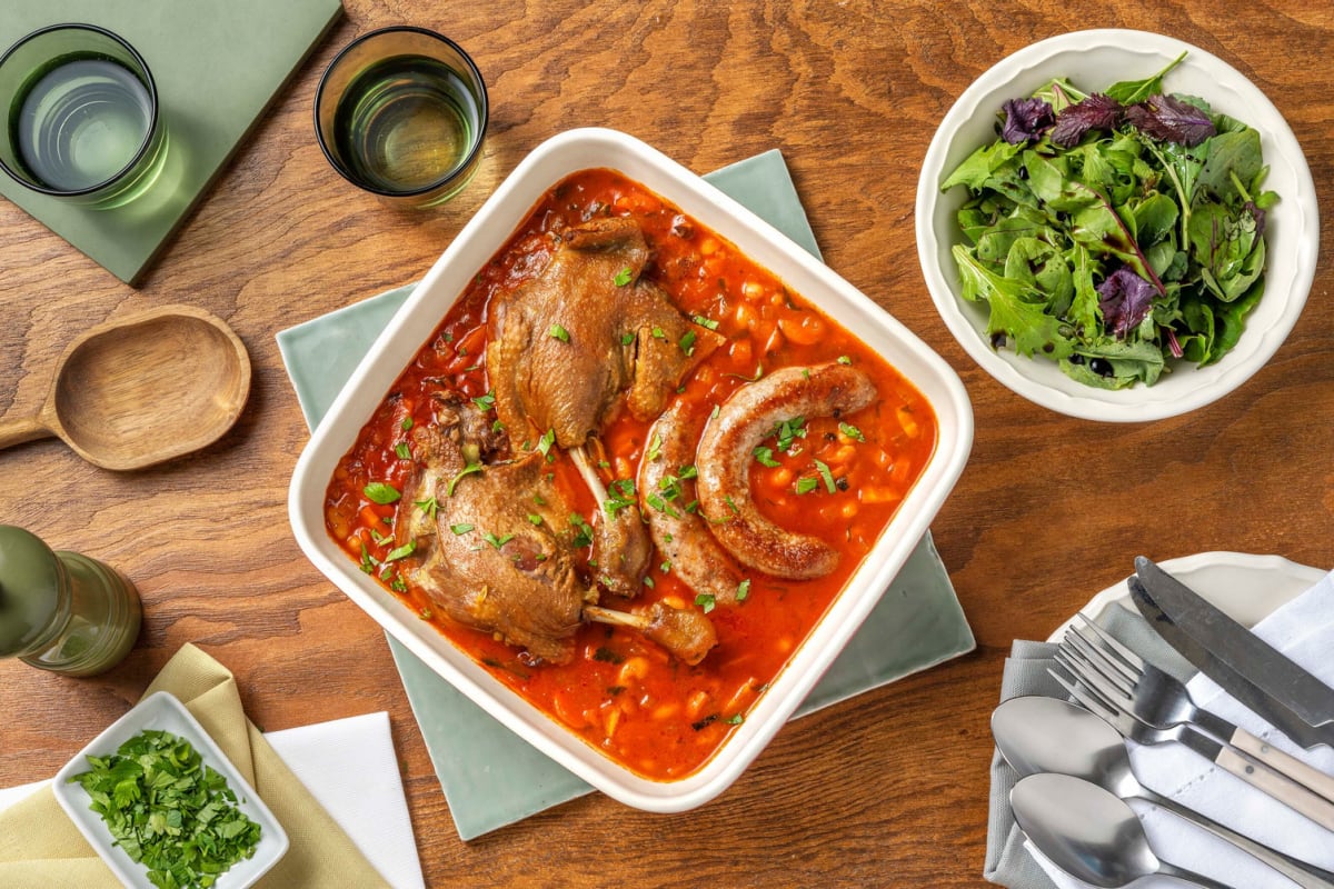 Cassoulet saucisse de Toulouse & lardons