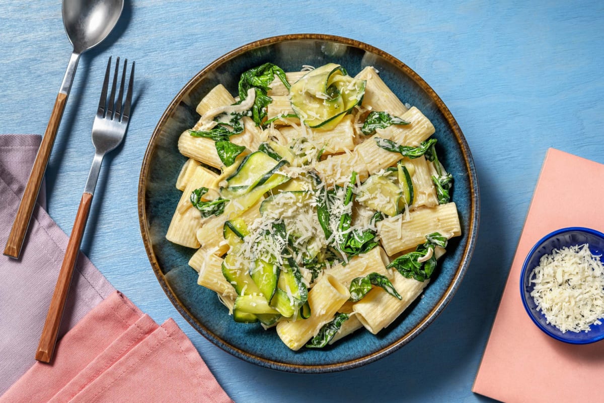 Creamy Citrus Chicken and Courgette Rigatoni
