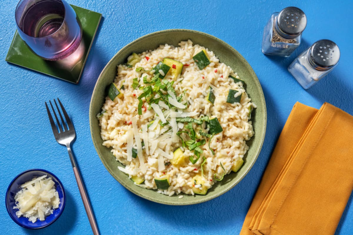 Courgette and Basil Risotto