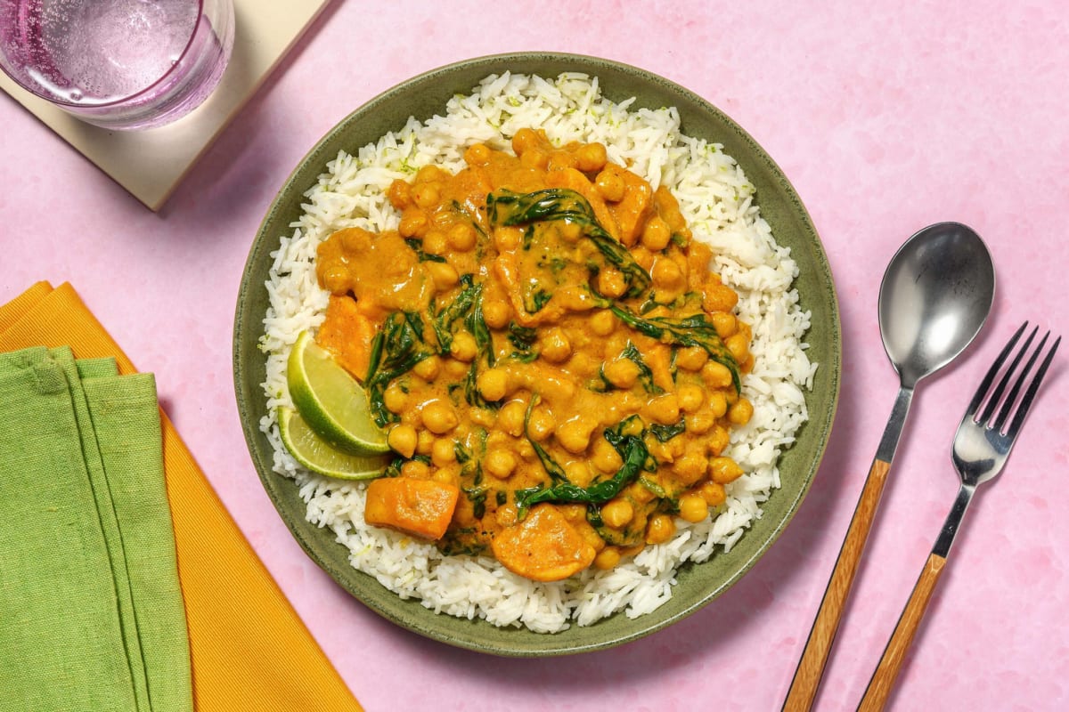South East Asian Inspired Chickpea Curry 