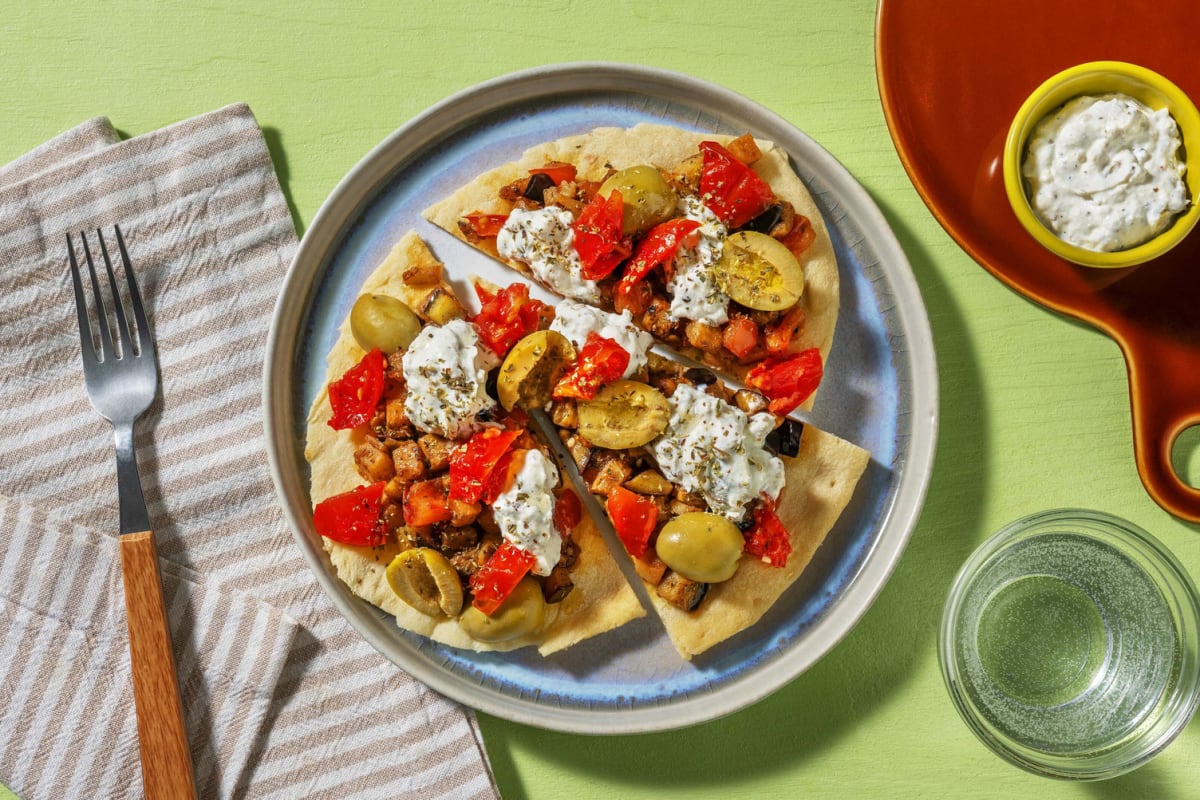 Naan speziato alla greca